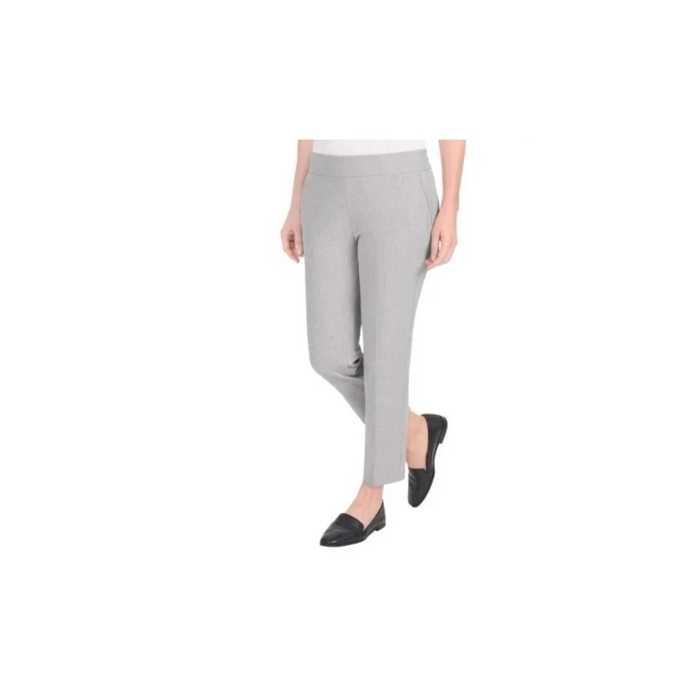 Hilary Radley Women's Pull-On Ankle Pants, Heather Gray, Size XL. BY